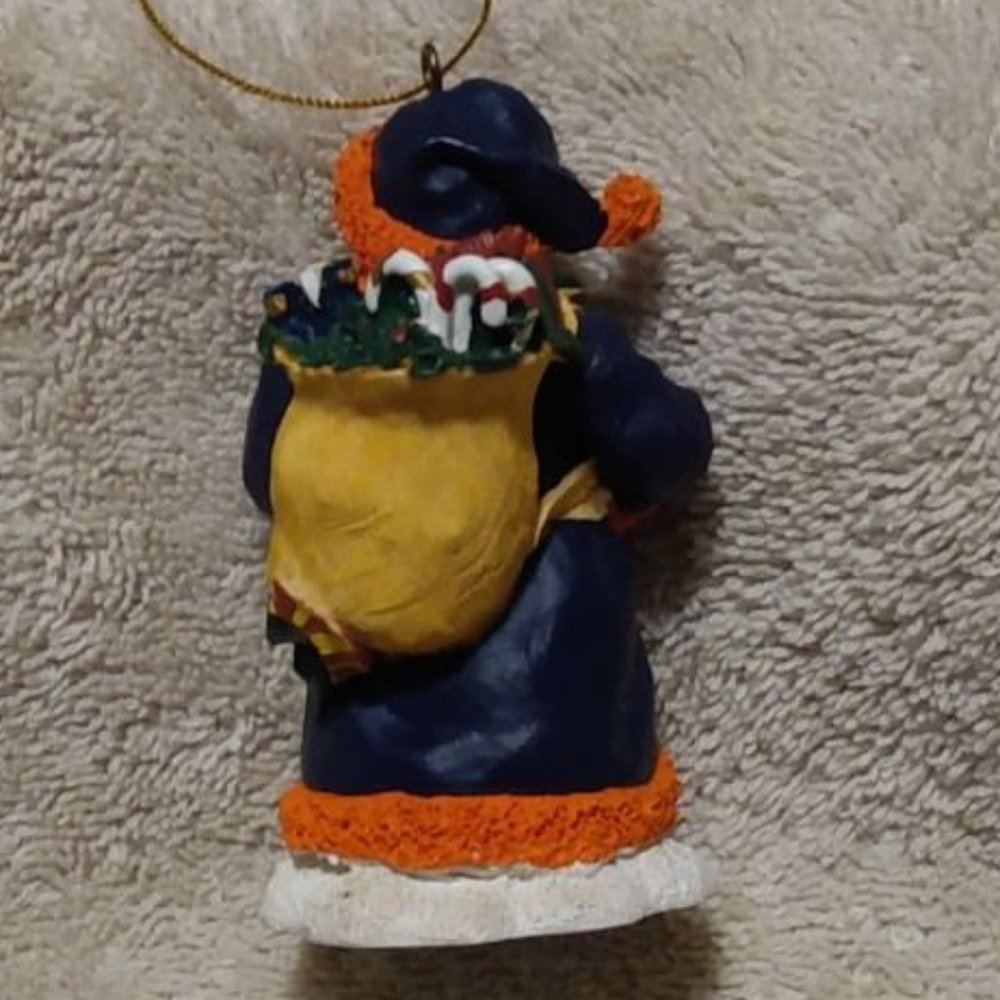 Detroit Tigers Santa ornament wearing blue and orange - Picture 2 of 8
